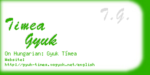 timea gyuk business card